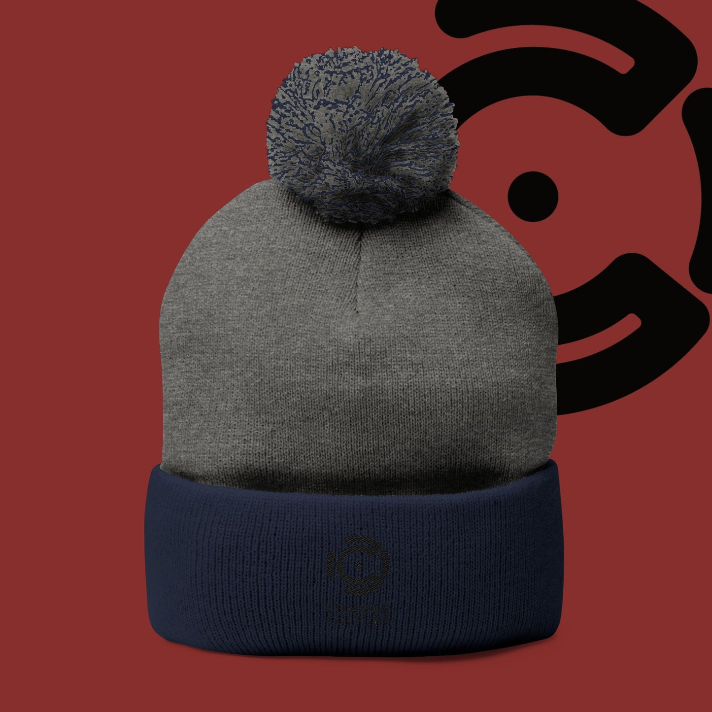 Black Connor Culture Pom Knit Cap