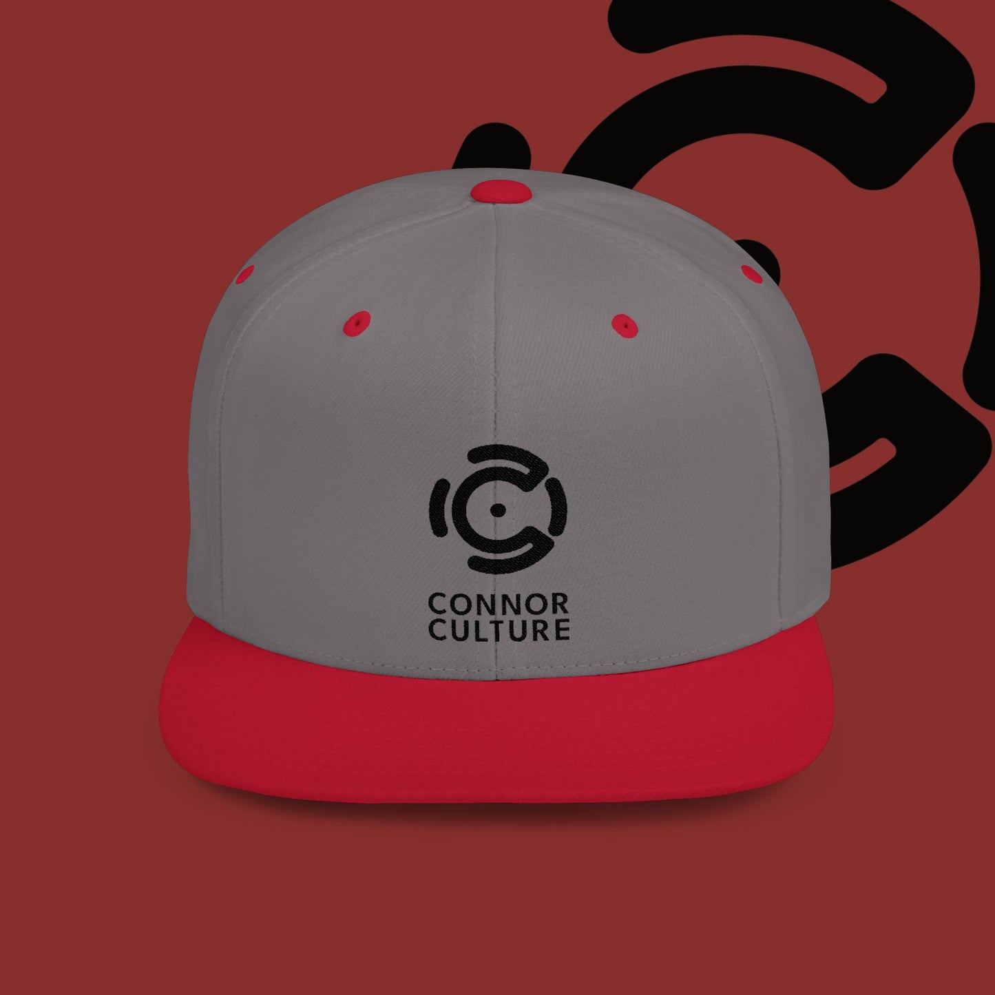 Black Connor Culture Flat Bill Snapback