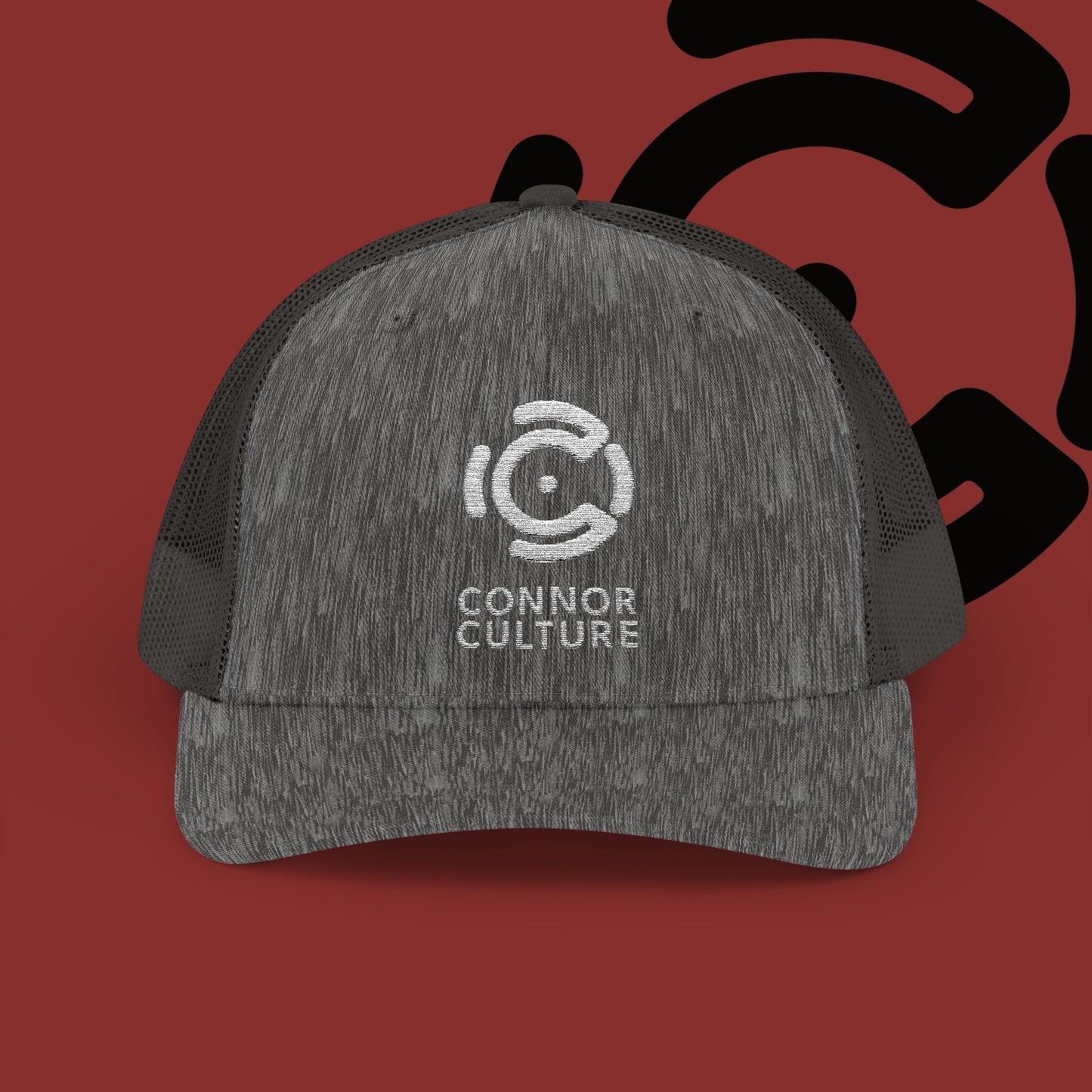 White Connor Culture Snapback Trucker Cap