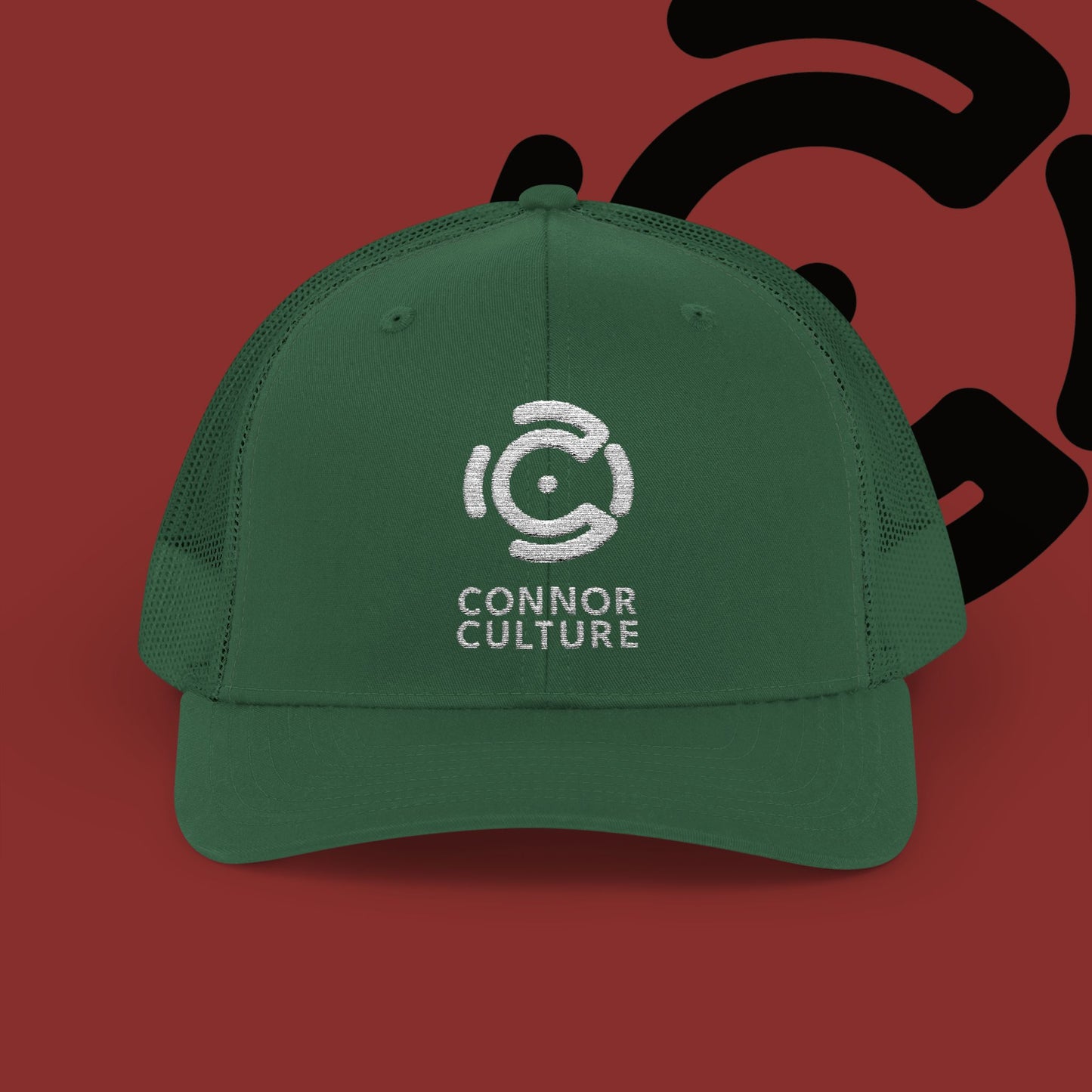 White Connor Culture Snapback Trucker Cap