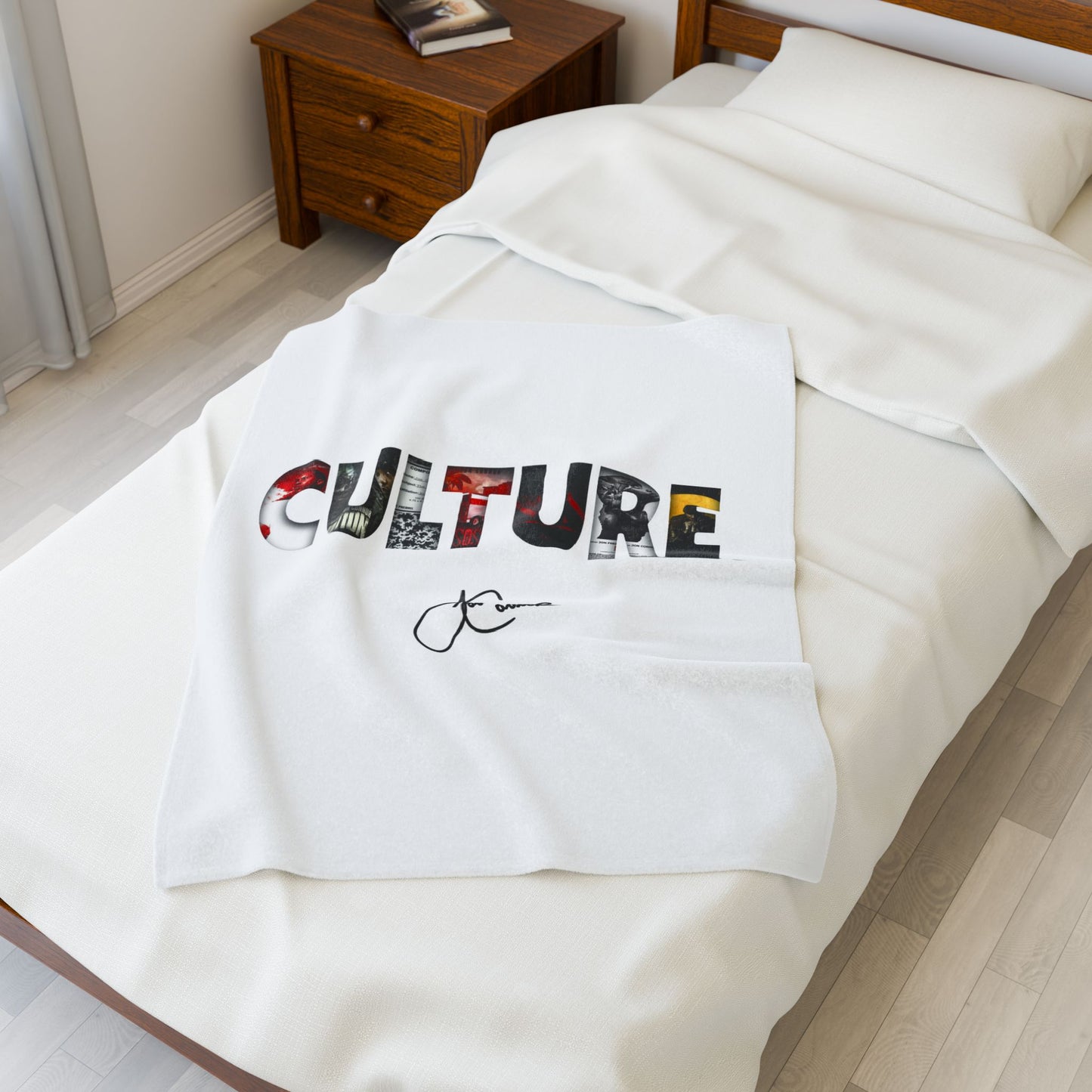 Culture "Signed" Velveteen Plush Blanket