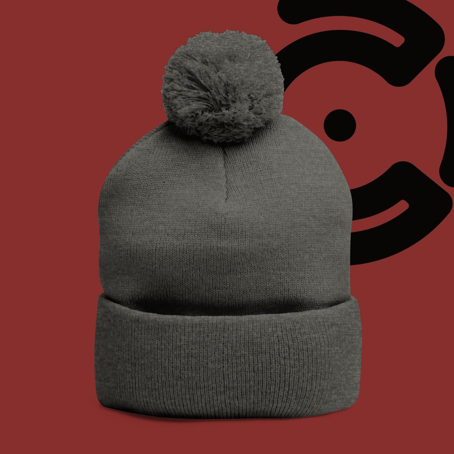 Black Connor Culture Pom Knit Cap