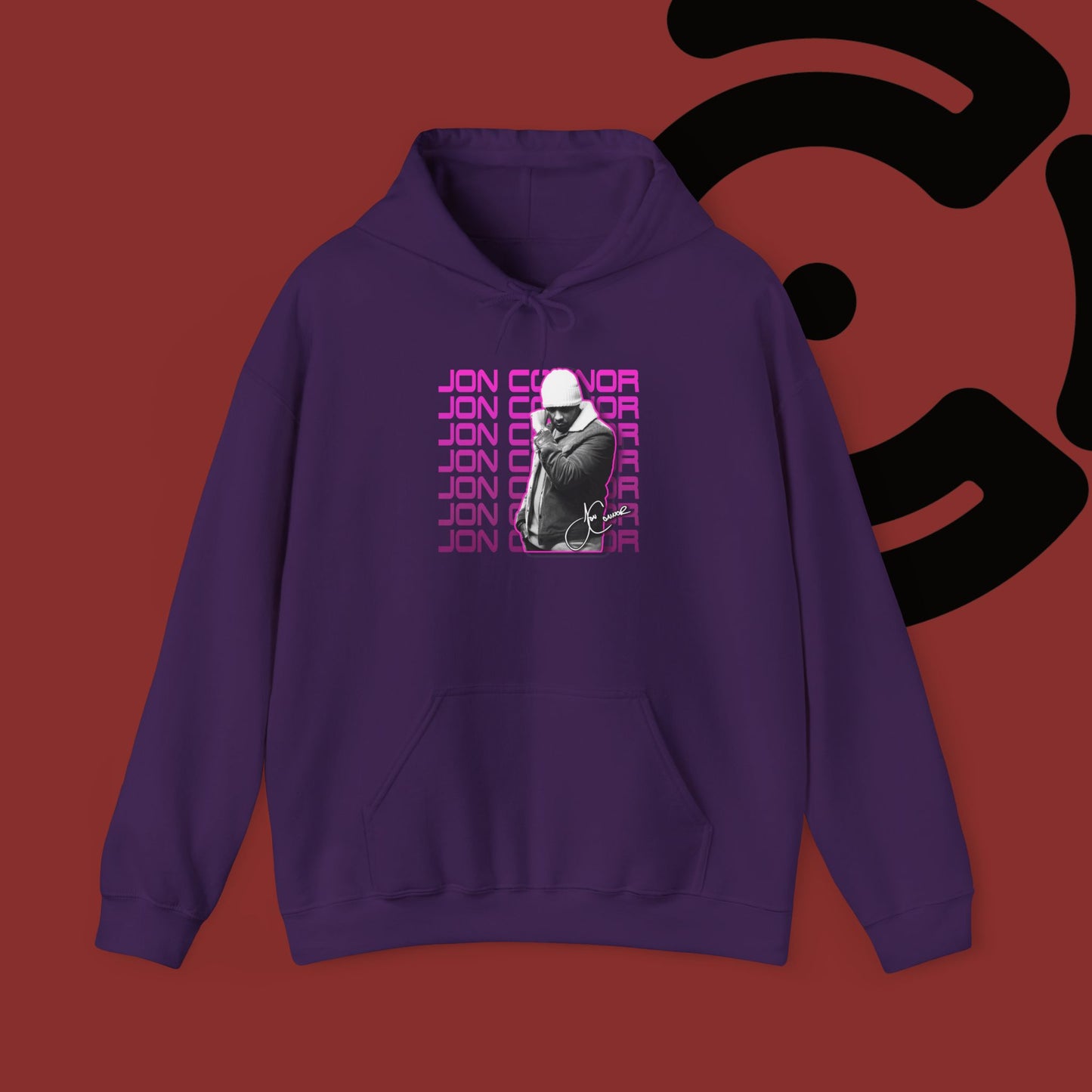 Pink Jon Connor Hooded Sweatshirt