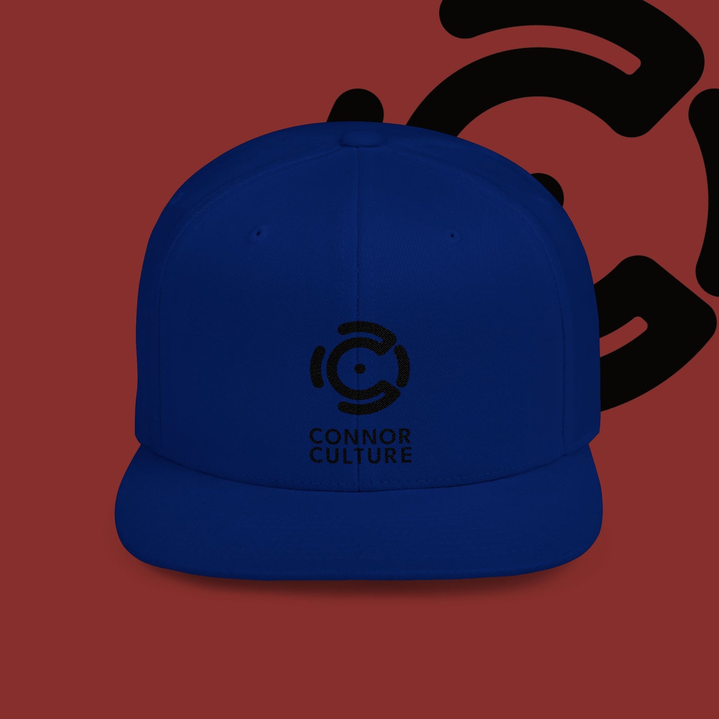 Black Connor Culture Flat Bill Snapback