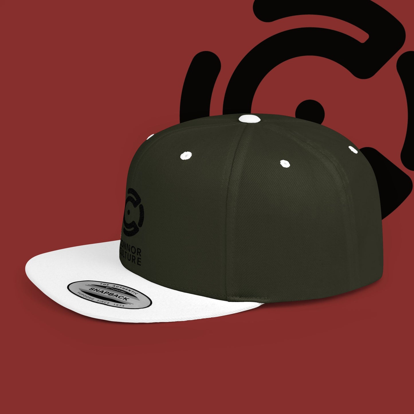 Black Connor Culture Flat Bill Snapback