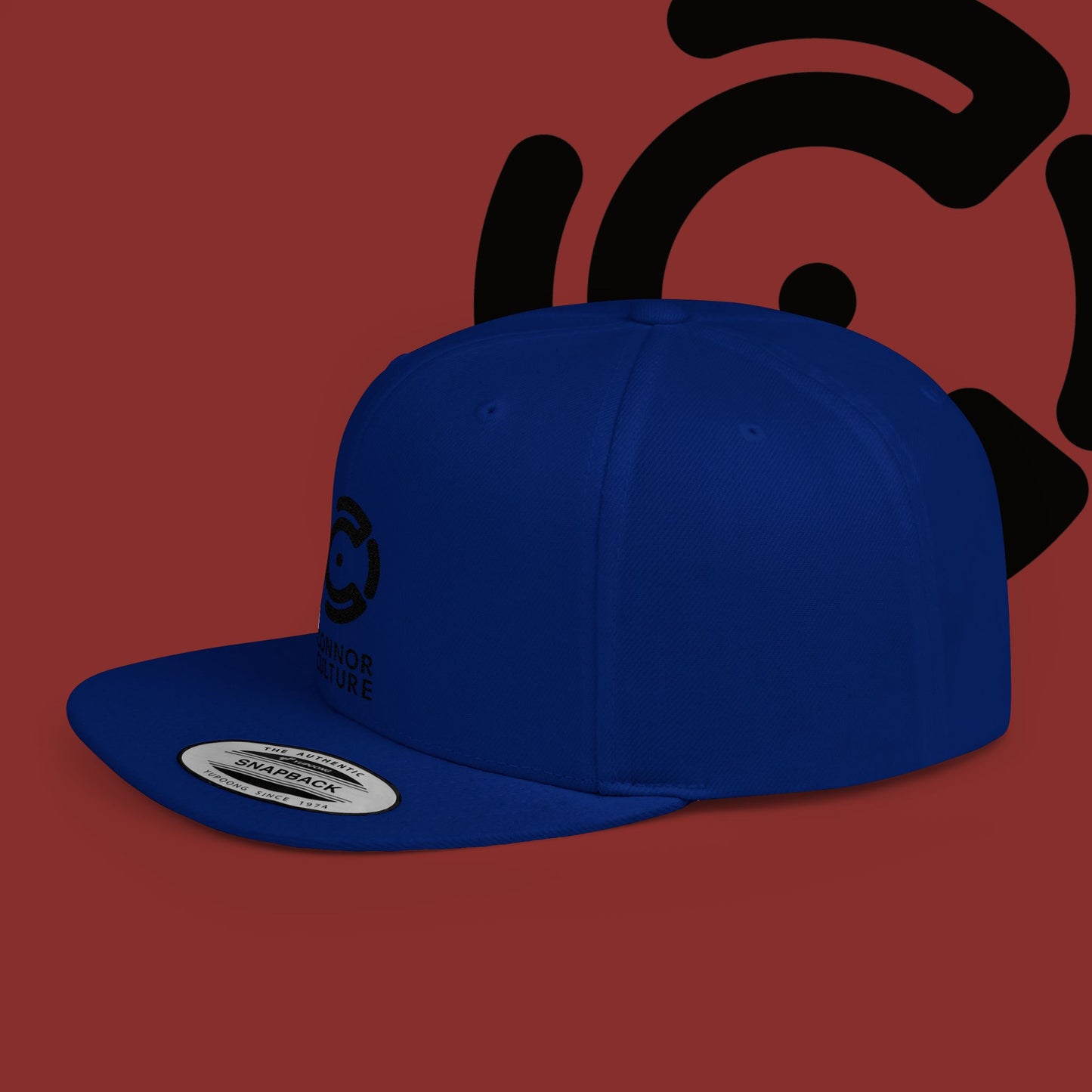 Black Connor Culture Flat Bill Snapback