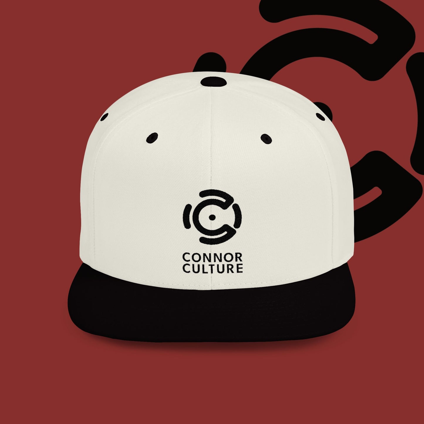 Black Connor Culture Flat Bill Snapback