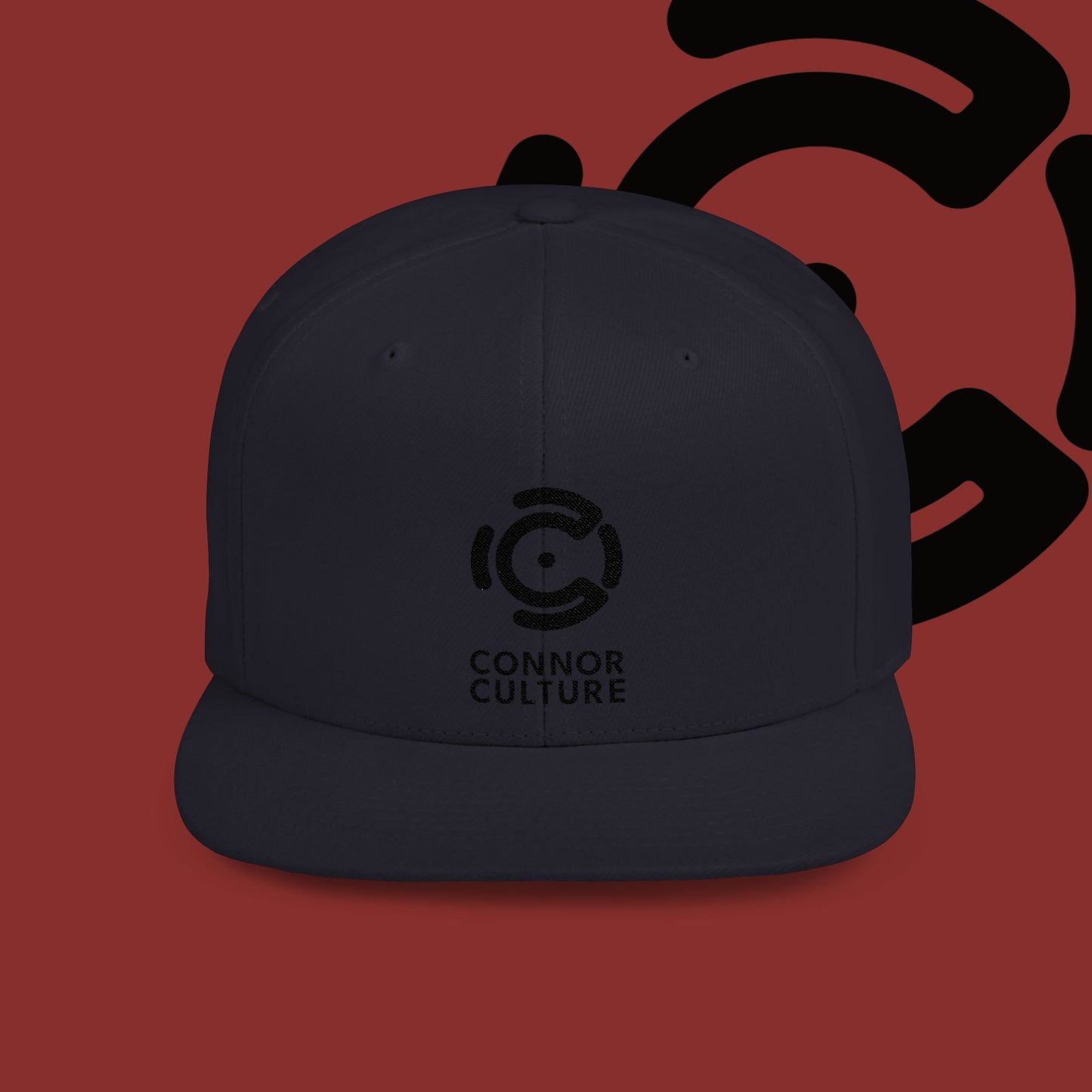 Black Connor Culture Flat Bill Snapback