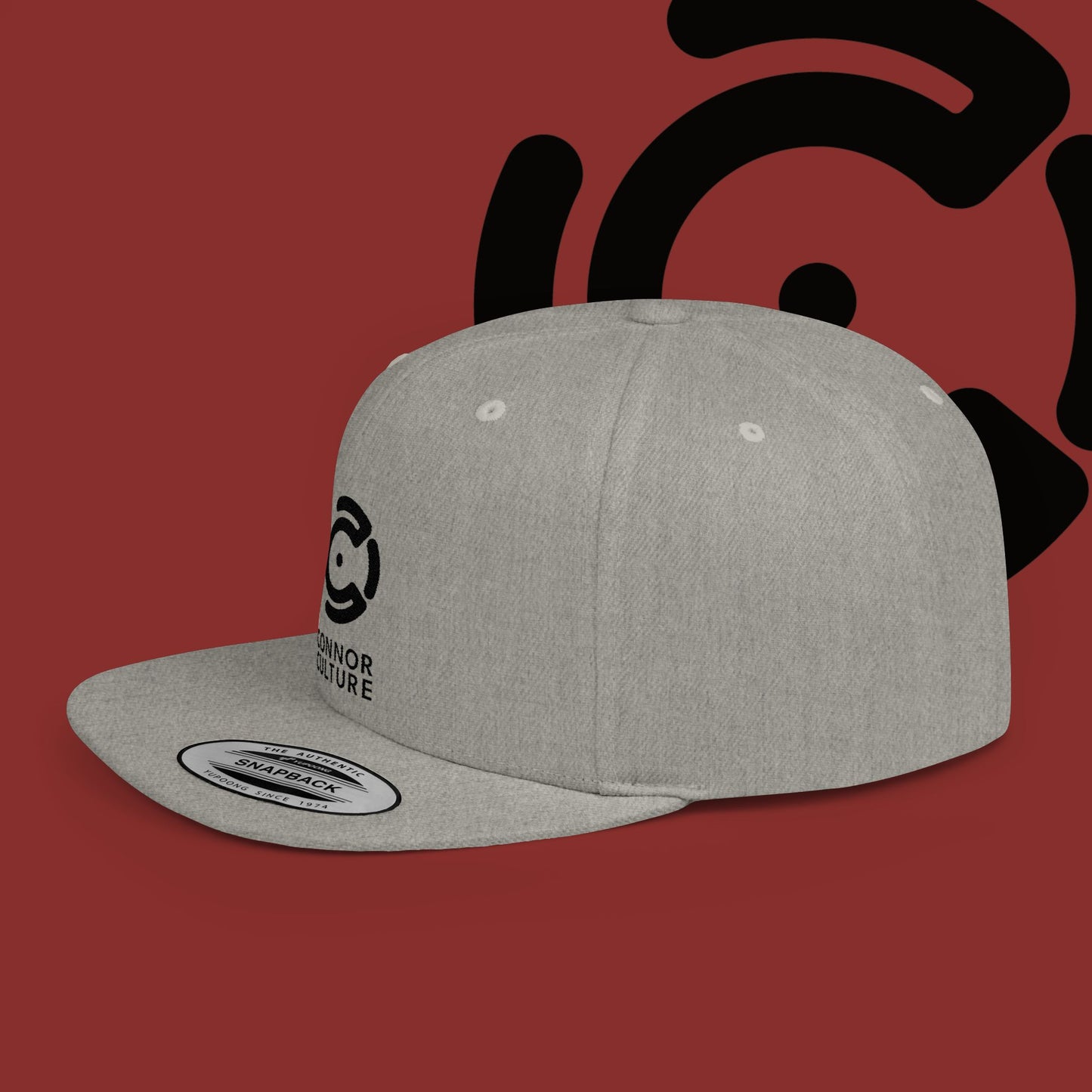 Black Connor Culture Flat Bill Snapback