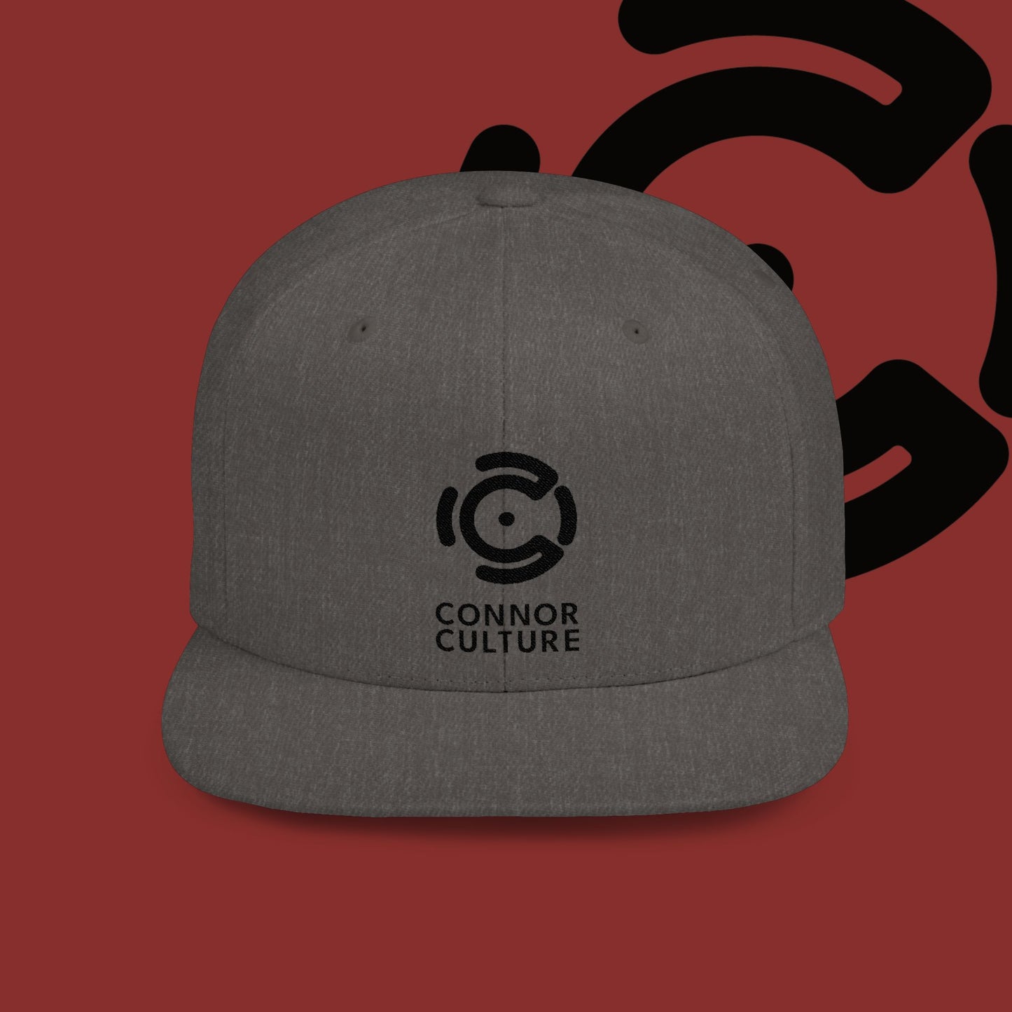 Black Connor Culture Flat Bill Snapback