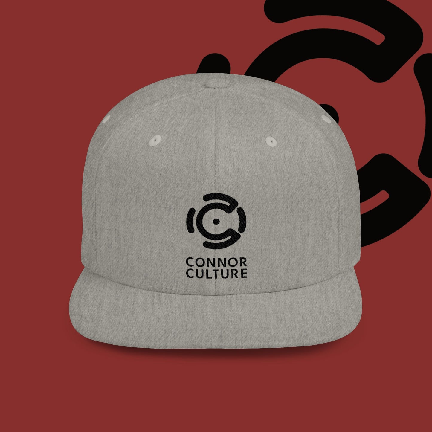 Black Connor Culture Flat Bill Snapback