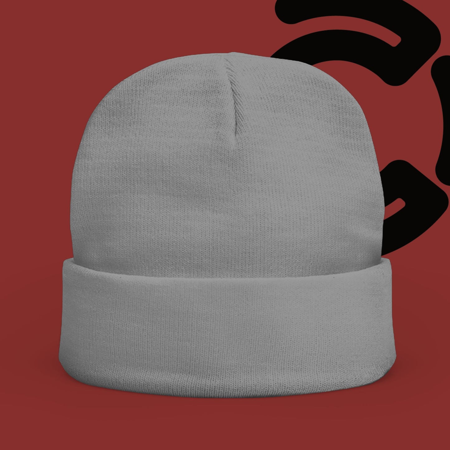 White Connor Culture Knit Beanie