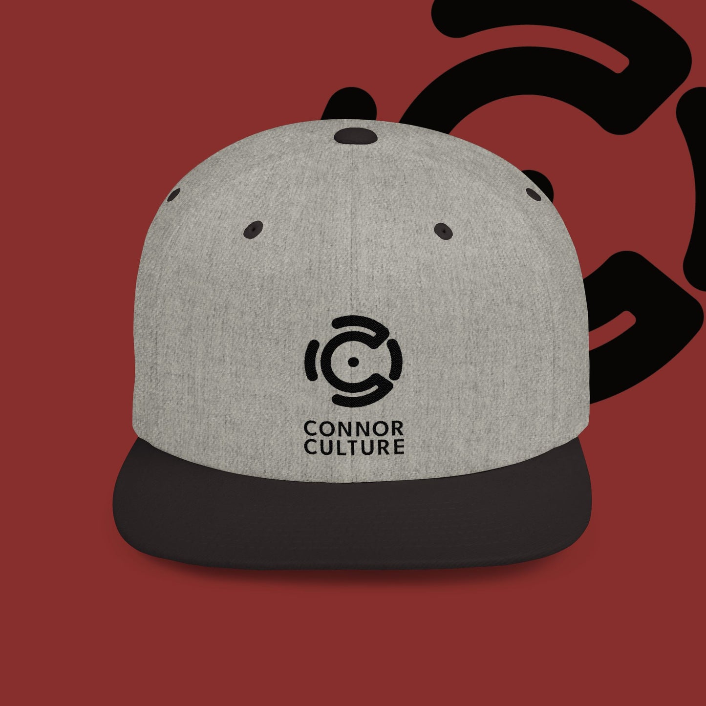 Black Connor Culture Flat Bill Snapback