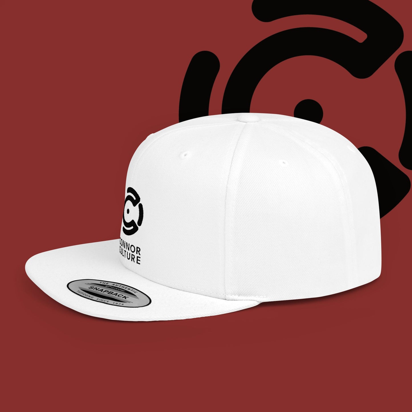 Black Connor Culture Flat Bill Snapback