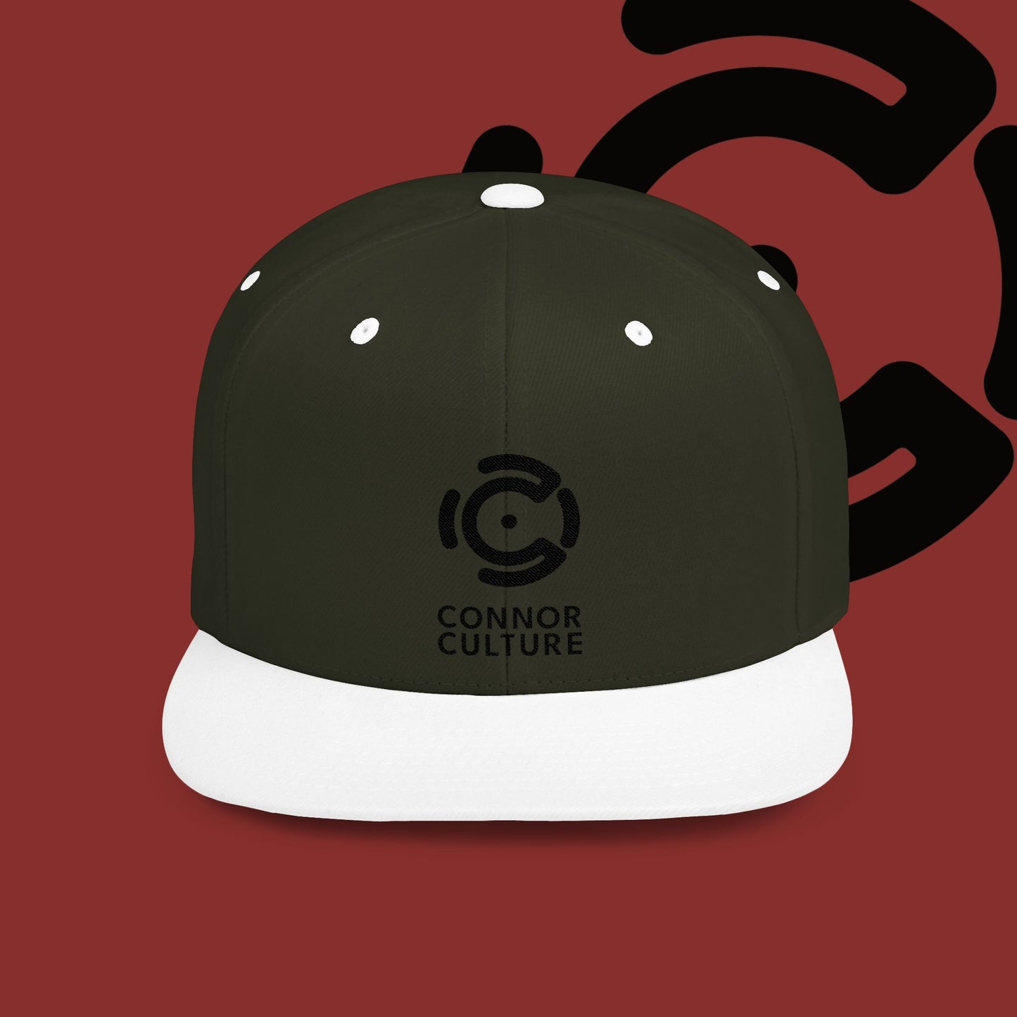 Black Connor Culture Flat Bill Snapback