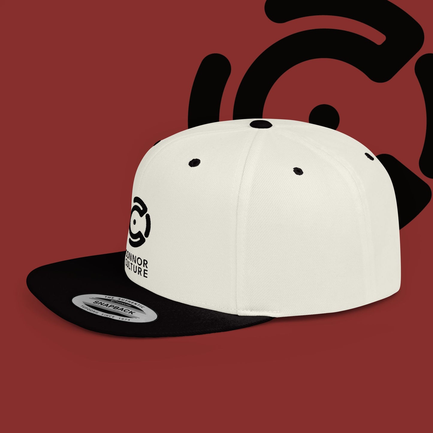 Black Connor Culture Flat Bill Snapback