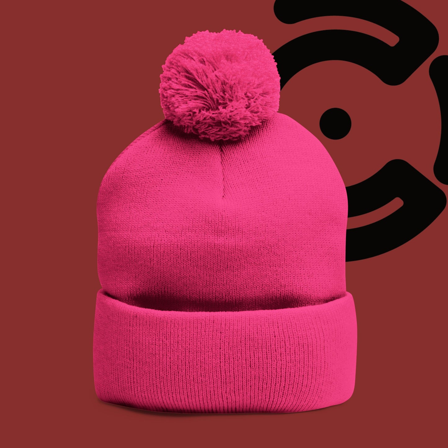 Black Connor Culture Pom Knit Cap