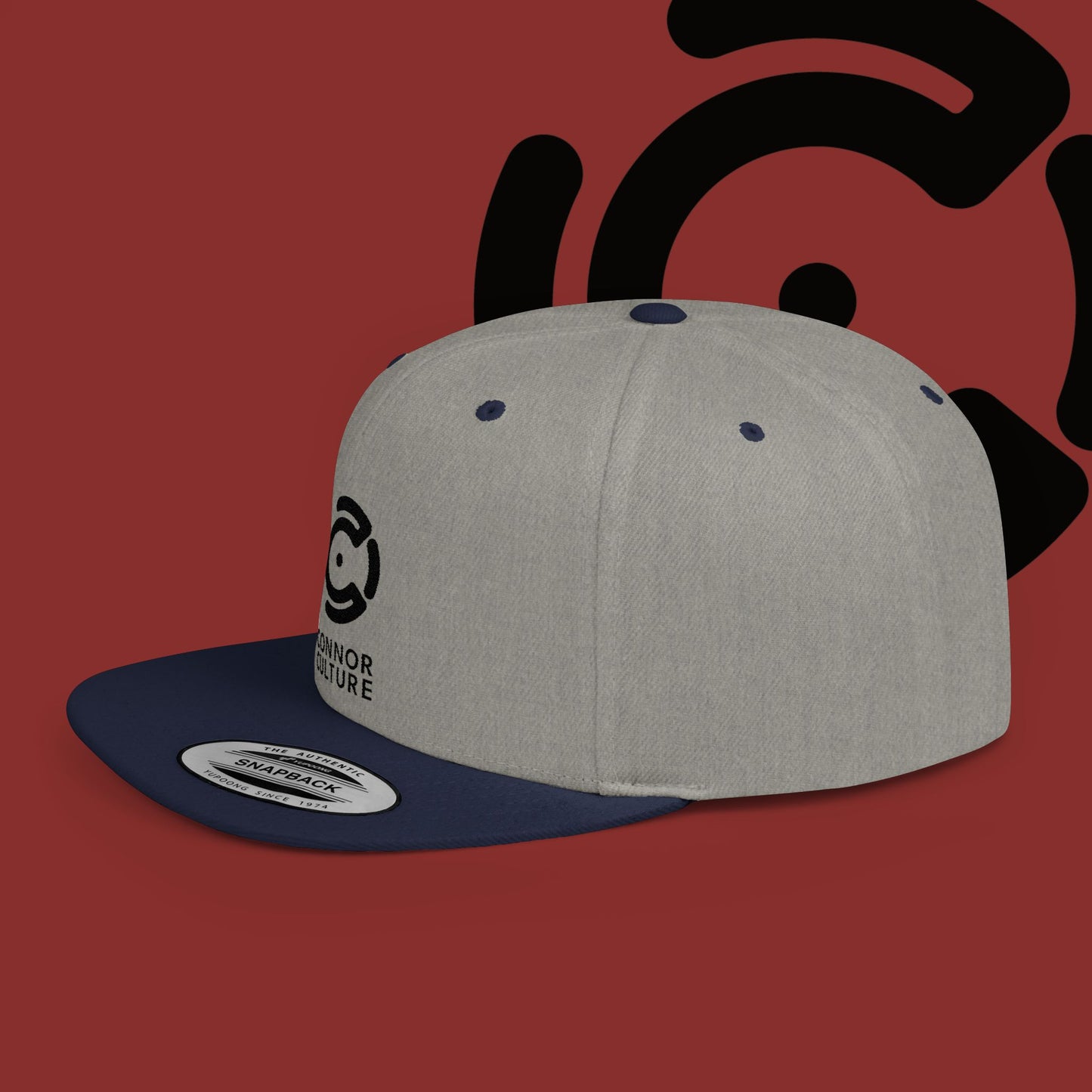 Black Connor Culture Flat Bill Snapback