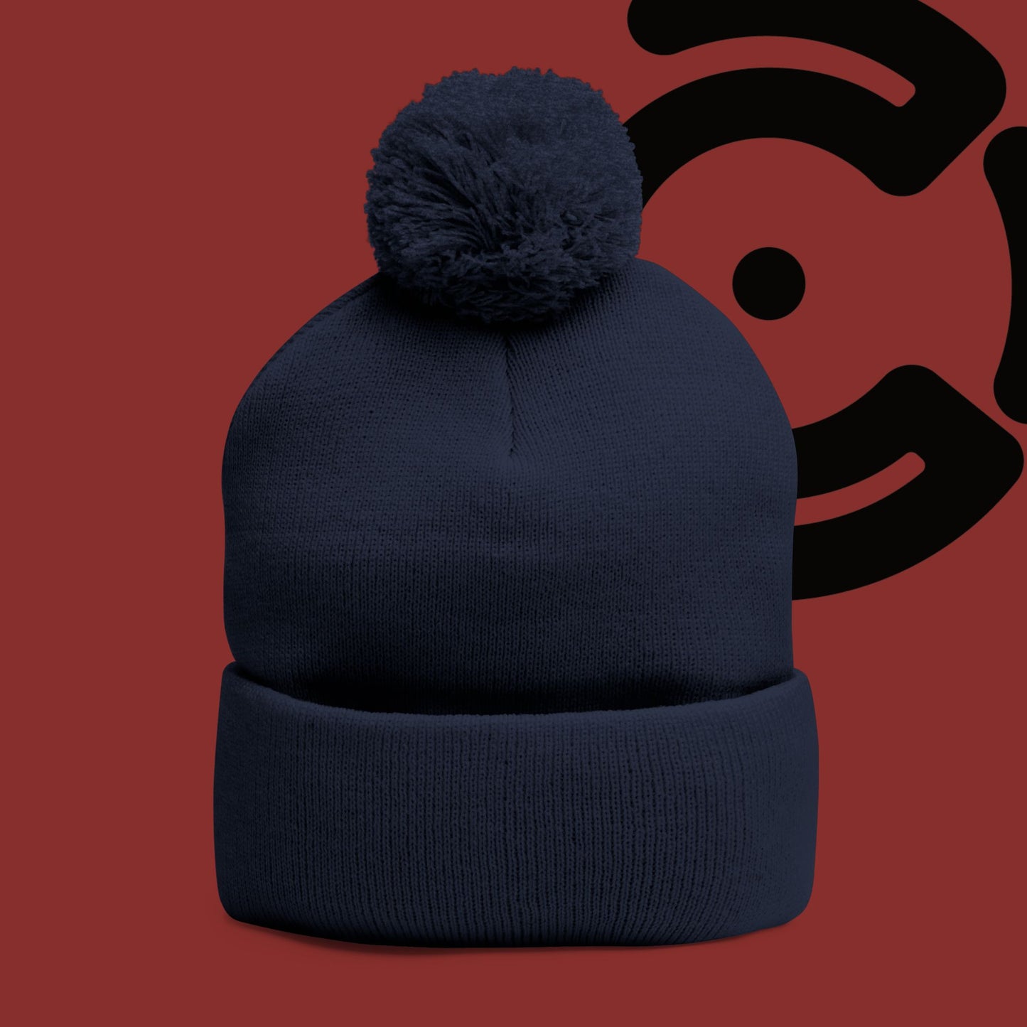 Black Connor Culture Pom Knit Cap