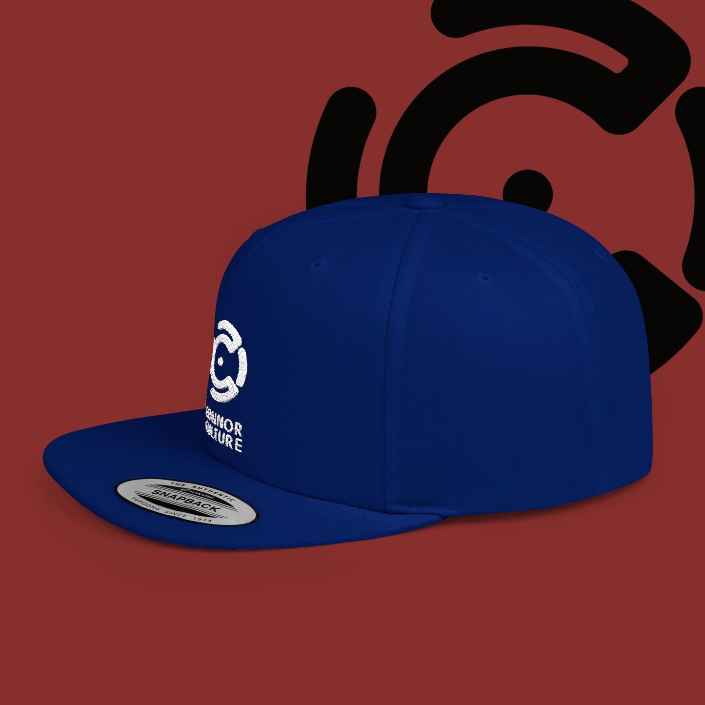 White Connor Culture Flat Bill Snapback