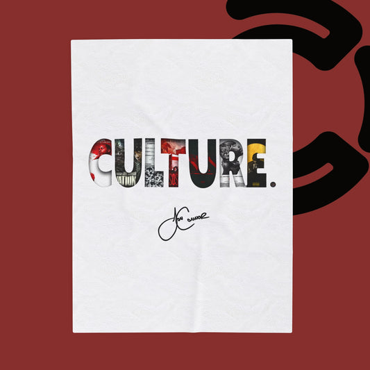 Culture "Signed" Velveteen Plush Blanket