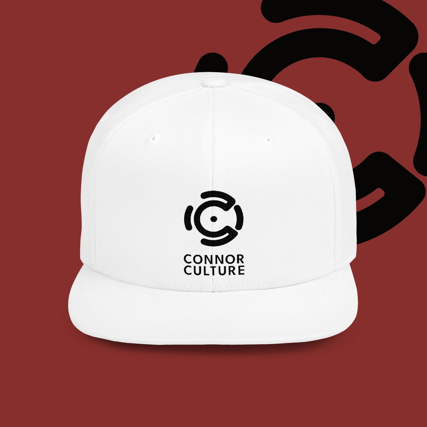 Black Connor Culture Flat Bill Snapback