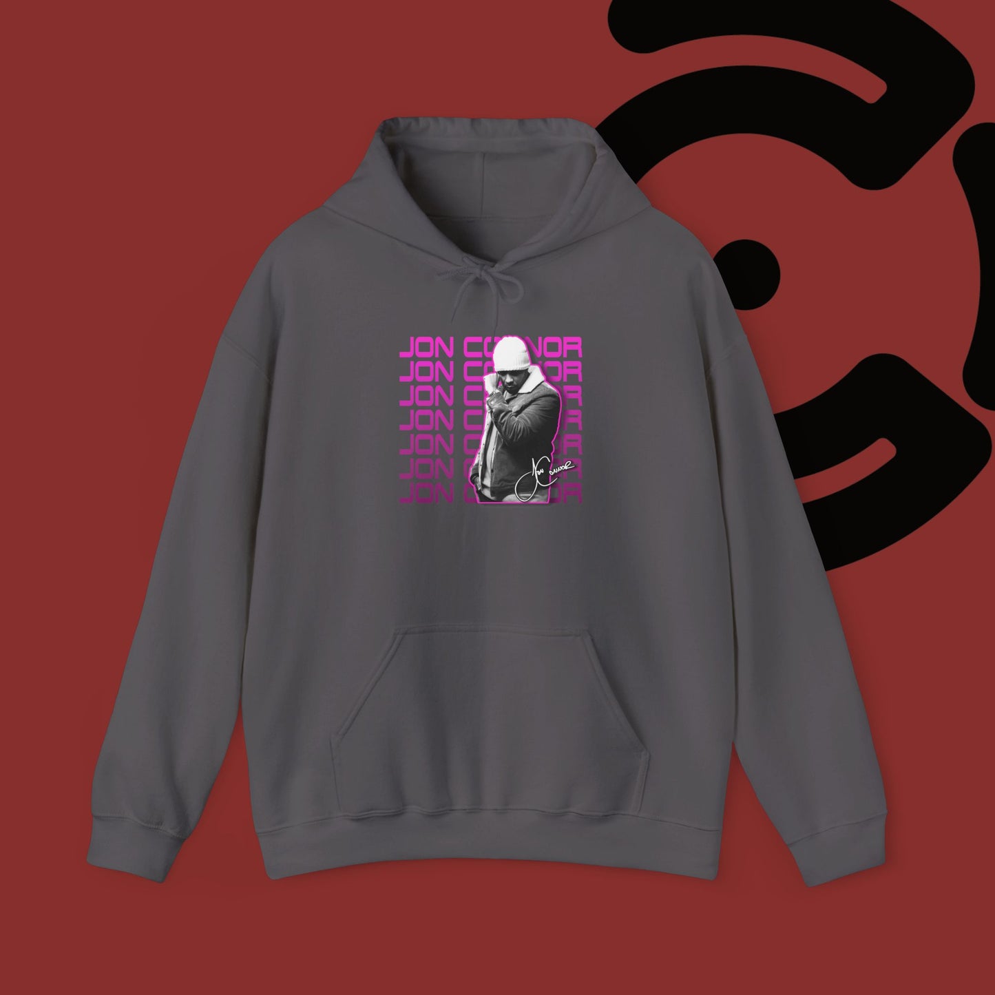 Pink Jon Connor Hooded Sweatshirt