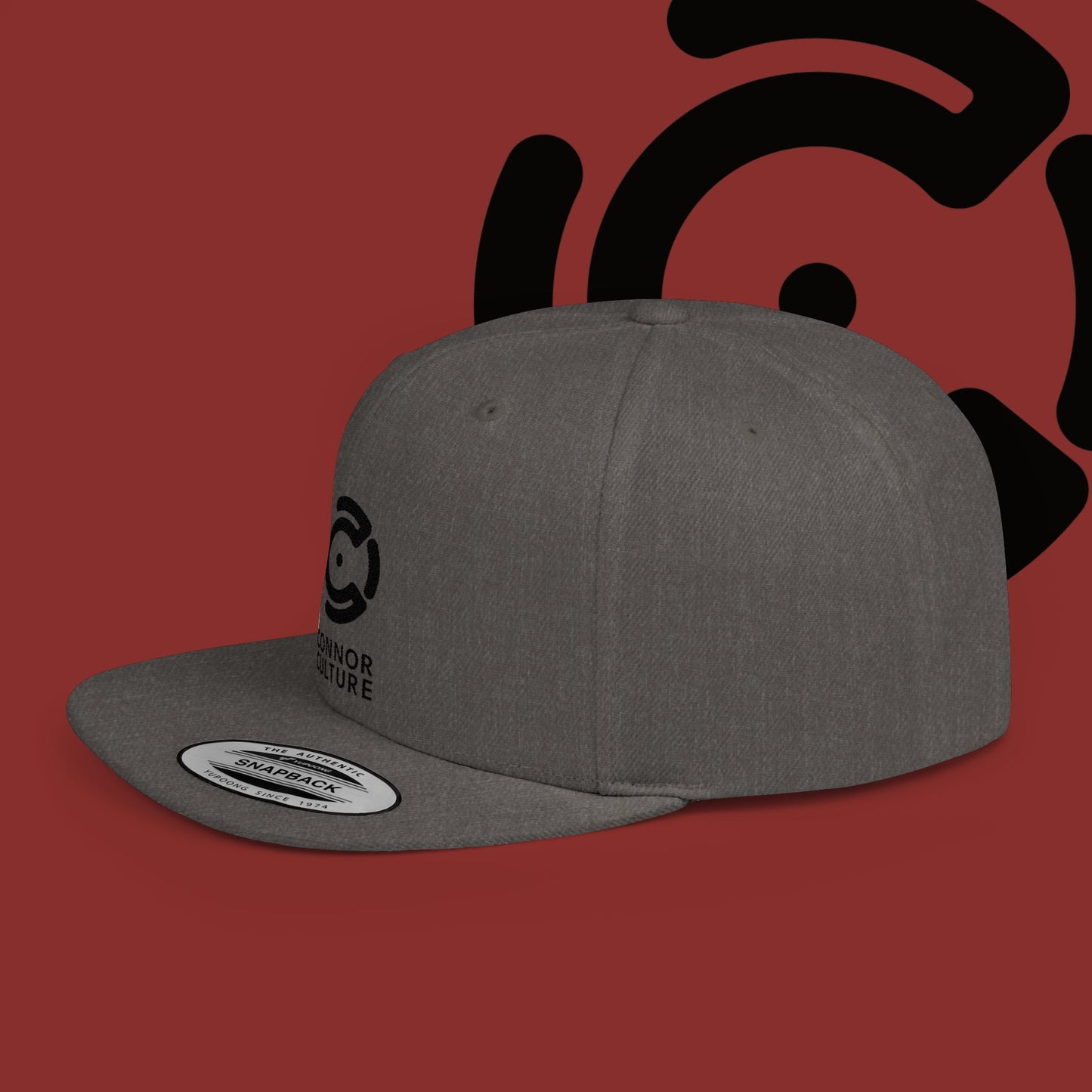 Black Connor Culture Flat Bill Snapback