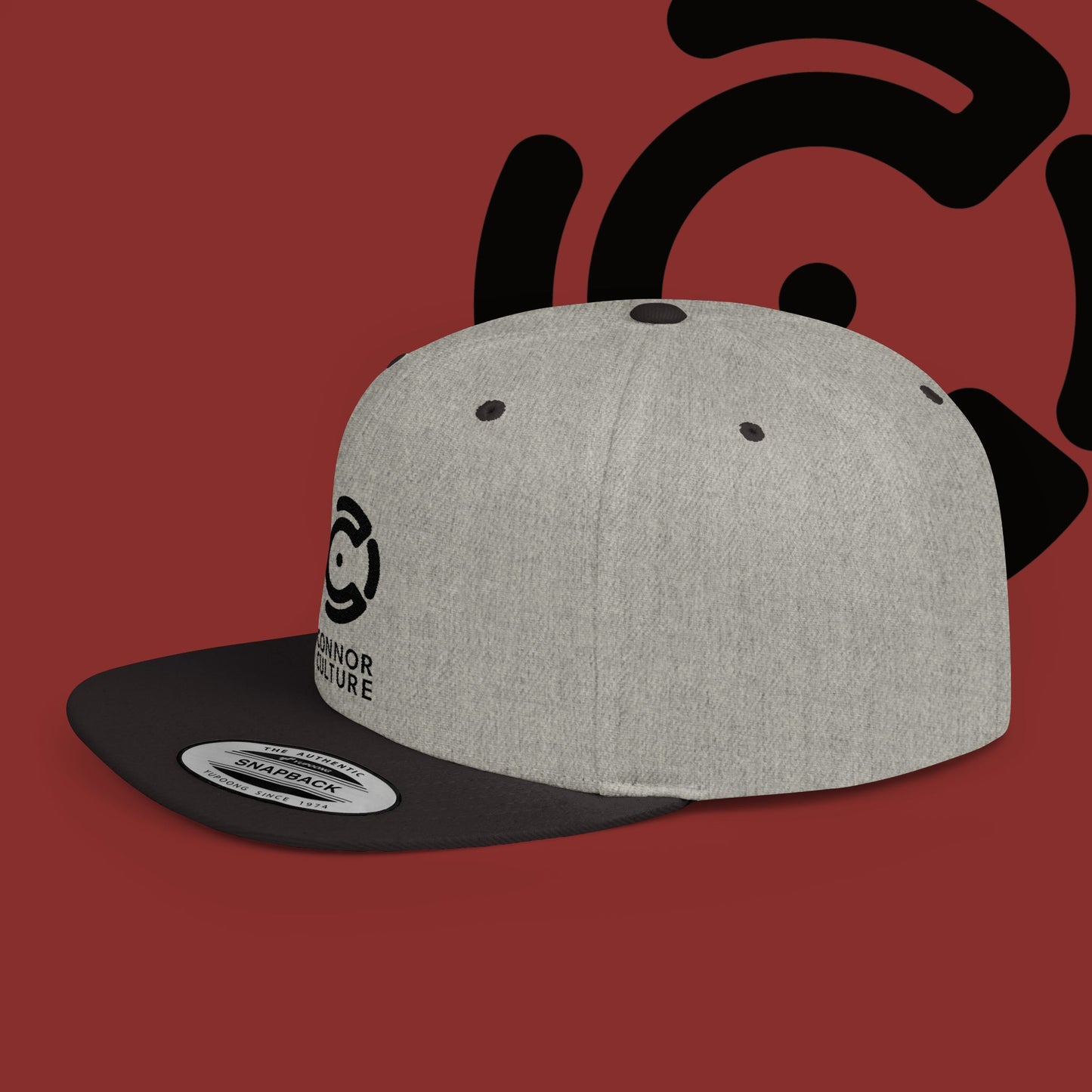 Black Connor Culture Flat Bill Snapback