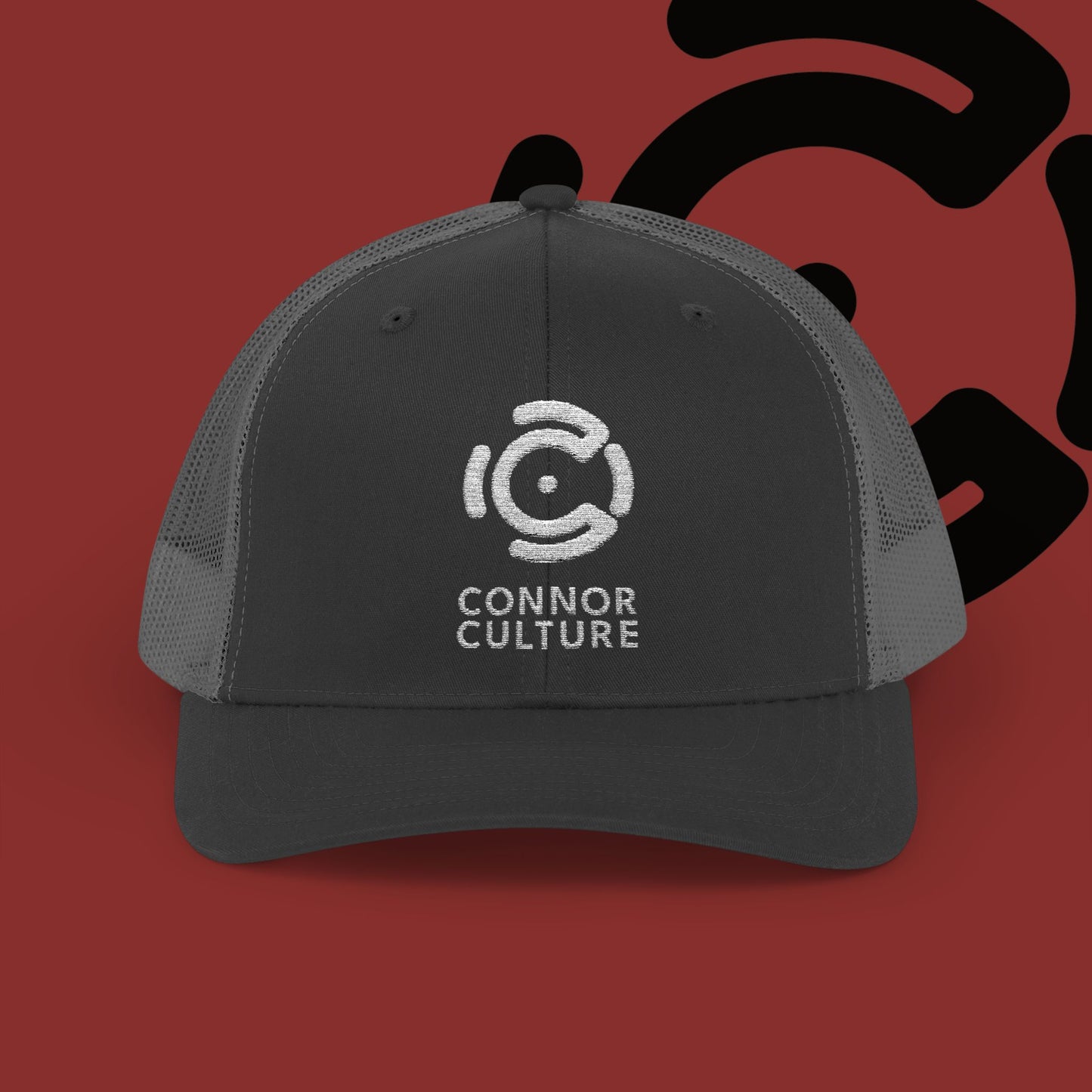 White Connor Culture Snapback Trucker Cap