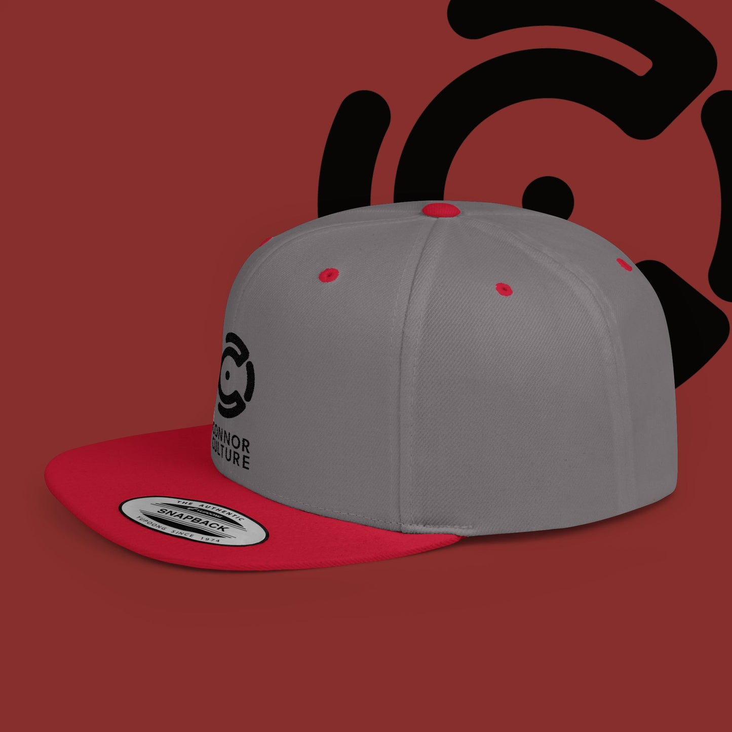 Black Connor Culture Flat Bill Snapback